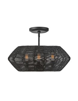Quintiesse Lampa wisząca Luca 3 źródła światła Czarny Elstead Lighting QN-LUCA-P-S-BK-BK - product 2