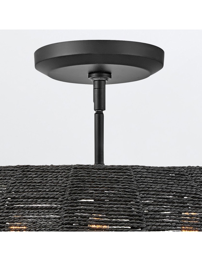 Quintiesse Lampa wisząca Luca 3 źródła światła Czarny Elstead Lighting QN-LUCA-P-S-BK-BK