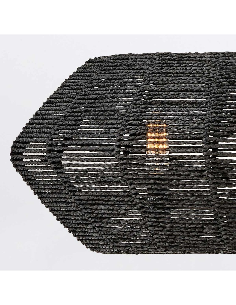 Quintiesse Lampa wisząca Luca 3 źródła światła Czarny Elstead Lighting QN-LUCA-P-S-BK-BK