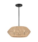 Quintiesse Lampa wisząca Luca 3 źródła światła Czarny, karmelowy beż Elstead Lighting QN-LUCA-P-S-BK-CAM