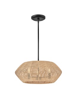 Quintiesse Lampa wisząca Luca 3 źródła światła Czarny, karmelowy beż Elstead Lighting QN-LUCA-P-S-BK-CAM - product 2