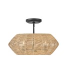 Quintiesse Lampa wisząca Luca 3 źródła światła Czarny, karmelowy beż Elstead Lighting QN-LUCA-P-S-BK-CAM