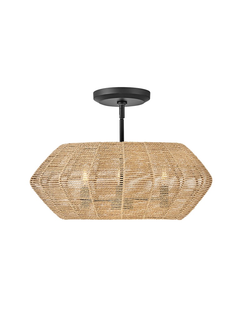 Quintiesse Lampa wisząca Luca 3 źródła światła Czarny, karmelowy beż Elstead Lighting QN-LUCA-P-S-BK-CAM