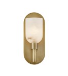 Quintiesse Kinkiet Lucian 1 źródło światła Vintage mosiądz Elstead Lighting QN-LUCIAN1-VBS-AR