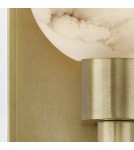 Quintiesse Kinkiet Lucian 1 źródło światła Vintage mosiądz Elstead Lighting QN-LUCIAN1-VBS-AR