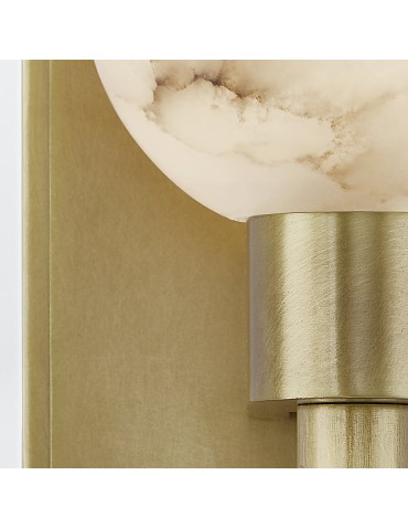 Quintiesse Kinkiet Lucian 1 źródło światła Vintage mosiądz Elstead Lighting QN-LUCIAN1-VBS-AR - product 2