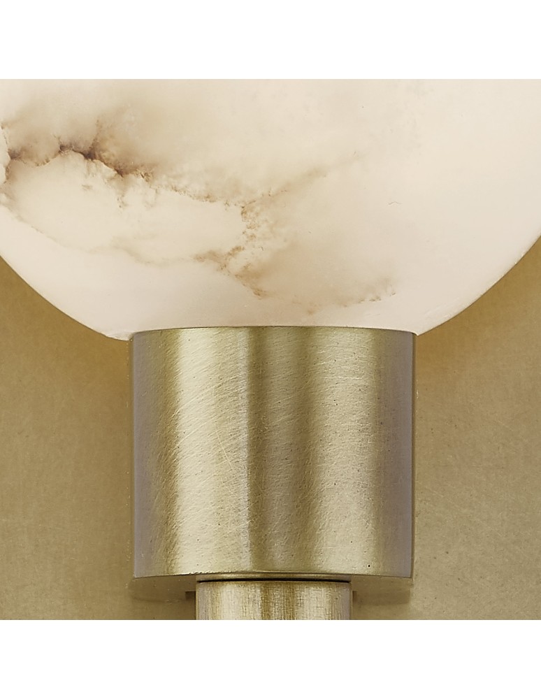 Quintiesse Kinkiet Lucian 1 źródło światła Vintage mosiądz Elstead Lighting QN-LUCIAN1-VBS-AR