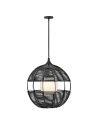 View Quintiesse Średnia lampa wisząca Maddox 1 źródło światła Czarny Łazienkowa lub Zewnętrzna IP44 Elstead Lighting QN-MADD