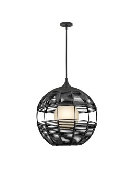 Quintiesse Średnia lampa wisząca Maddox 1 źródło światła Czarny Łazienkowa lub Zewnętrzna IP44 Elstead Lighting QN-MADD - produkt 2