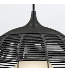Quintiesse Średnia lampa wisząca Maddox 1 źródło światła Czarny Łazienkowa lub Zewnętrzna IP44 Elstead Lighting QN-MADD