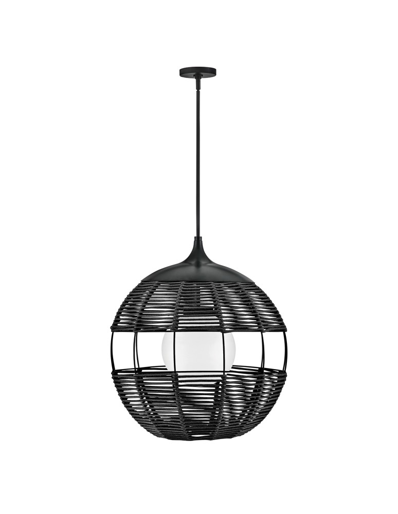 Quintiesse Średnia lampa wisząca Maddox 1 źródło światła Czarny Łazienkowa lub Zewnętrzna IP44 Elstead Lighting QN-MADD