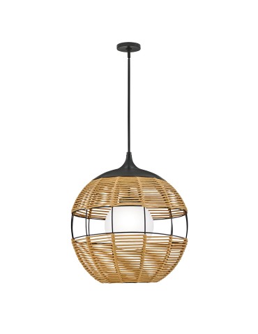Quintiesse Średnia lampa wisząca Maddox 1 źródło światła Czarny, karmelowy beż Łazienkowa lub Zewnętrzna IP44 Elstead  - product 2