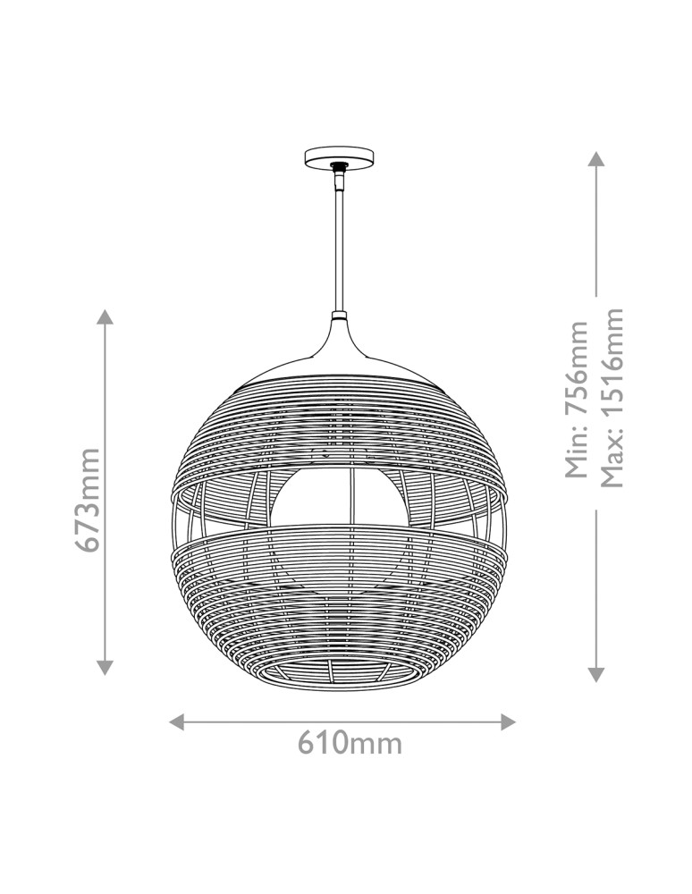 Quintiesse Średnia lampa wisząca Maddox 1 źródło światła Czarny, karmelowy beż Łazienkowa lub Zewnętrzna IP44 Elstead 