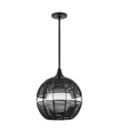 Quintiesse Mała lampa wisząca Maddox 1 źródło światła Czarny Łazienkowa lub Zewnętrzna IP44 Elstead Lighting QN-MADDOX-