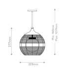 Quintiesse Mała lampa wisząca Maddox 1 źródło światła Czarny Łazienkowa lub Zewnętrzna IP44 Elstead Lighting QN-MADDOX-