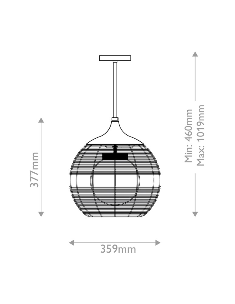 Quintiesse Mała lampa wisząca Maddox 1 źródło światła Czarny Łazienkowa lub Zewnętrzna IP44 Elstead Lighting QN-MADDOX-