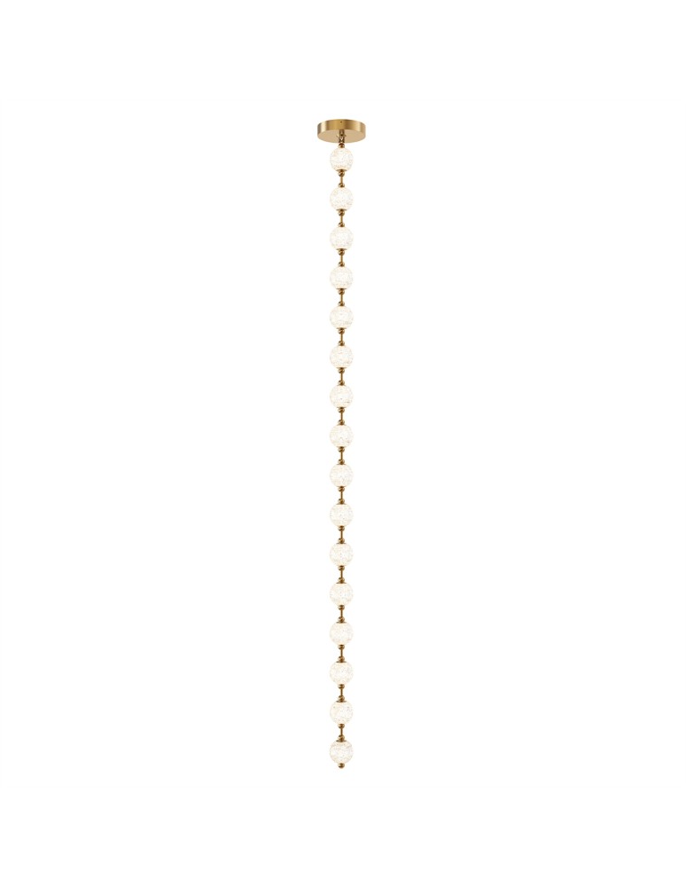 Quintiesse Lampa wisząca LED Marni Naturalny mosiądz Elstead Lighting QN-MARNI-16P-292-NBR
