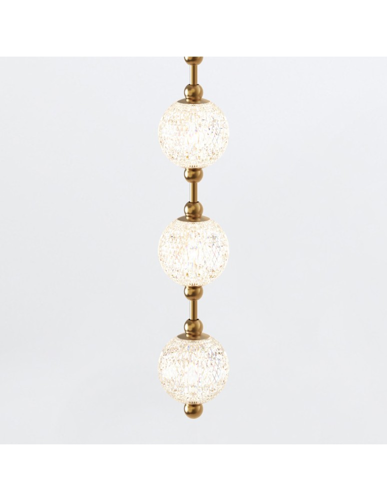 Quintiesse Lampa wisząca LED Marni Naturalny mosiądz Elstead Lighting QN-MARNI-16P-292-NBR