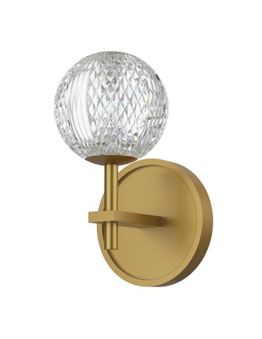 Quintiesse Kinkiet LED Marni Naturalny mosiądz Elstead Lighting QN-MARNI-1WB-NBR