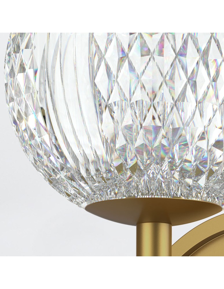 Quintiesse Kinkiet LED Marni Naturalny mosiądz Elstead Lighting QN-MARNI-1WB-NBR