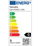 Quintiesse Kinkiet LED Marni Naturalny mosiądz Elstead Lighting QN-MARNI-1WB-NBR