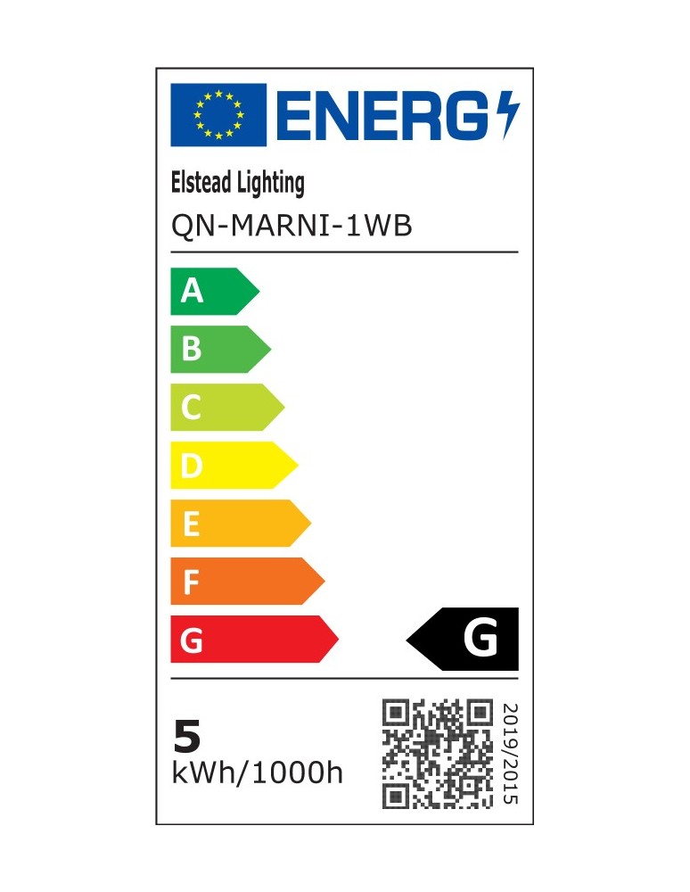 Quintiesse Kinkiet LED Marni Naturalny mosiądz Elstead Lighting QN-MARNI-1WB-NBR