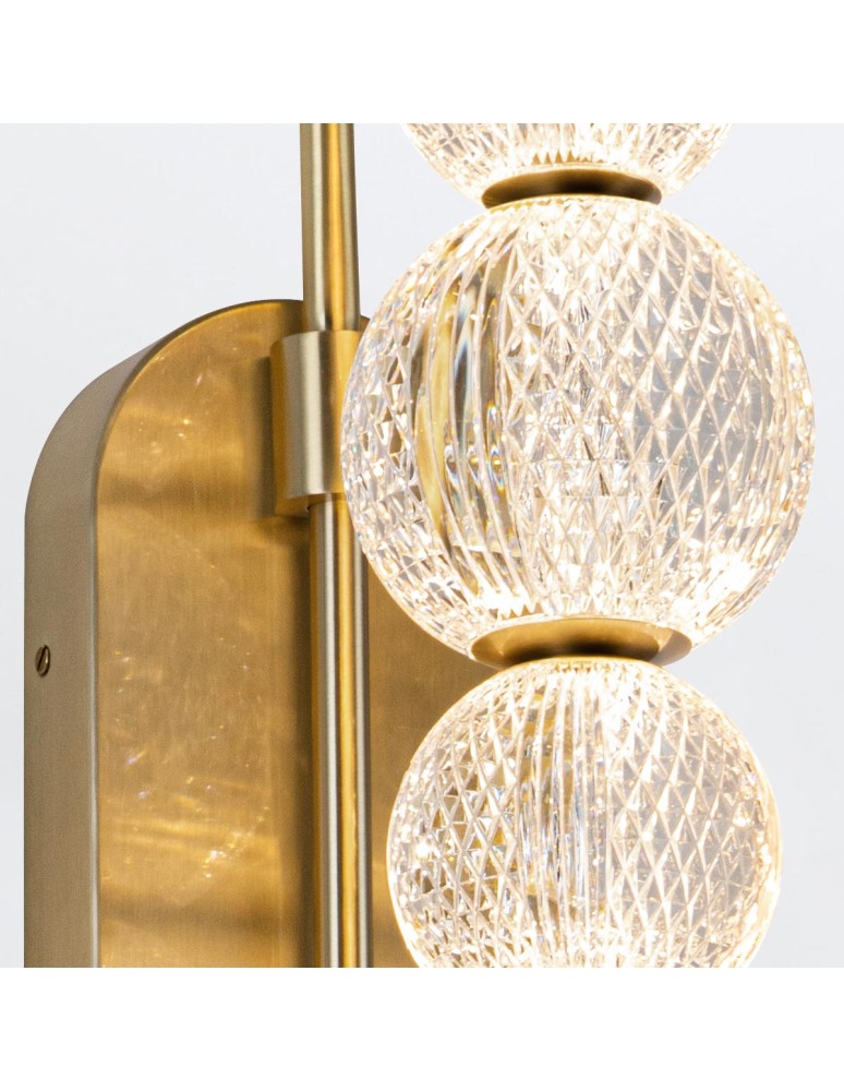 Quintiesse Kinkiet LED Marni Naturalny mosiądz Elstead Lighting QN-MARNI-6WB-NBR