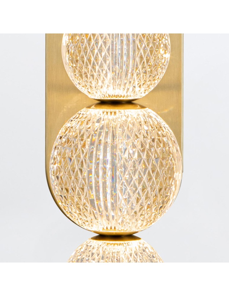 Quintiesse Kinkiet LED Marni Naturalny mosiądz Elstead Lighting QN-MARNI-6WB-NBR