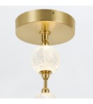 Quintiesse Lampa wisząca LED Marni Naturalny mosiądz Elstead Lighting QN-MARNI-8P-148-NBR