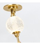 Quintiesse Lampa wisząca LED Marni Naturalny mosiądz Elstead Lighting QN-MARNI-8P-148-NBR