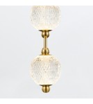 Quintiesse Lampa wisząca LED Marni Naturalny mosiądz Elstead Lighting QN-MARNI-8P-148-NBR