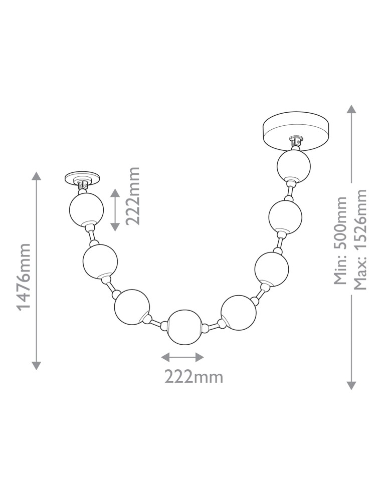 Quintiesse Lampa wisząca LED Marni Naturalny mosiądz Elstead Lighting QN-MARNI-8P-148-NBR