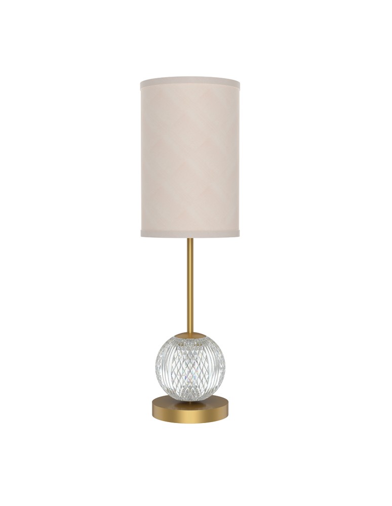 Quintiesse Średnia lampa stołowa LED Marni Naturalny mosiądz Elstead Lighting QN-MARNI-TL-M-NBR