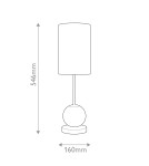 Quintiesse Średnia lampa stołowa LED Marni Naturalny mosiądz Elstead Lighting QN-MARNI-TL-M-NBR