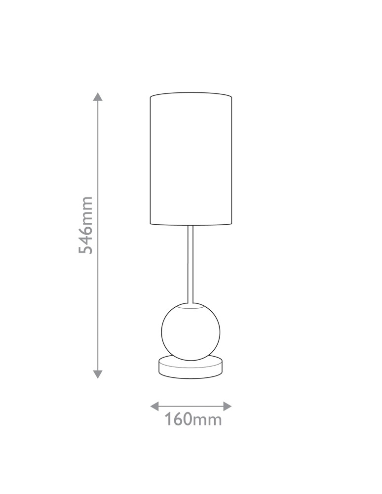 Quintiesse Średnia lampa stołowa LED Marni Naturalny mosiądz Elstead Lighting QN-MARNI-TL-M-NBR
