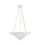 Quintiesse Lampa wisząca Martine 3 źródła światła Antyczna biel Elstead Lighting QN-MARTINE-P-WHT