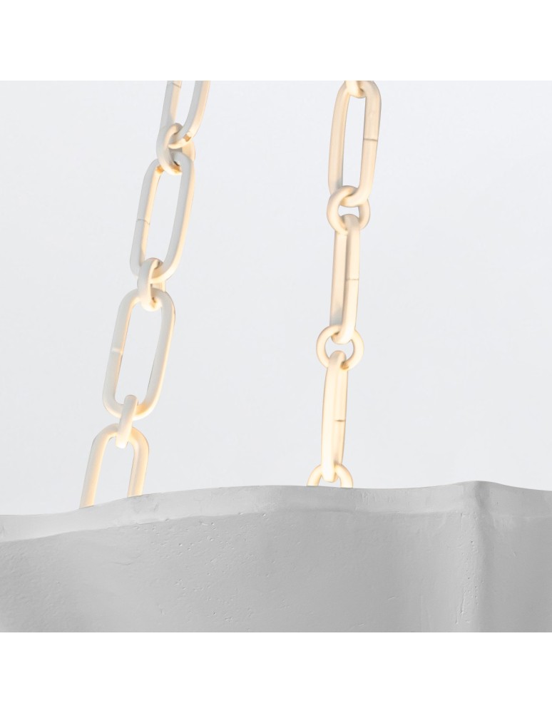 Quintiesse Lampa wisząca Martine 3 źródła światła Antyczna biel Elstead Lighting QN-MARTINE-P-WHT