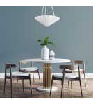 Quintiesse Lampa wisząca Martine 3 źródła światła Antyczna biel Elstead Lighting QN-MARTINE-P-WHT
