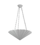 Quintiesse Lampa wisząca Martine 3 źródła światła Antyczna biel Elstead Lighting QN-MARTINE-P-WHT