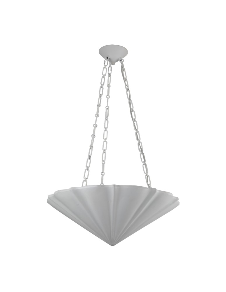 Quintiesse Lampa wisząca Martine 3 źródła światła Antyczna biel Elstead Lighting QN-MARTINE-P-WHT