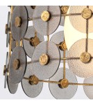 Quintiesse Lampa wisząca Meridian 3 źródła światła Przecierane złoto Elstead Lighting QN-MERIDIAN-3P-DG