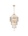 View Quintiesse Lampa wisząca Meridian 9 źródeł światła Przecierane złoto Elstead Lighting QN-MERIDIAN-9P-DG