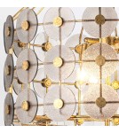 Quintiesse Lampa wisząca Meridian 9 źródeł światła Przecierane złoto Elstead Lighting QN-MERIDIAN-9P-DG