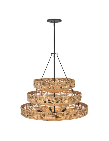 Quintiesse Żyrandol Ophelia 13 źródeł światła Czarny, karmelowy beż Elstead Lighting QN-OPHELIA-13P-BK-CAM - product 2