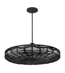 Quintiesse Lampa wisząca Ophelia 6 źródeł światła Czarny Elstead Lighting QN-OPHELIA-6P-BK-BK