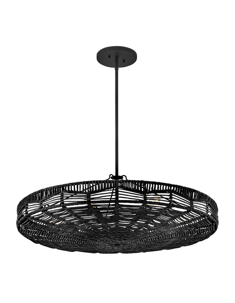 Quintiesse Lampa wisząca Ophelia 6 źródeł światła Czarny Elstead Lighting QN-OPHELIA-6P-BK-BK