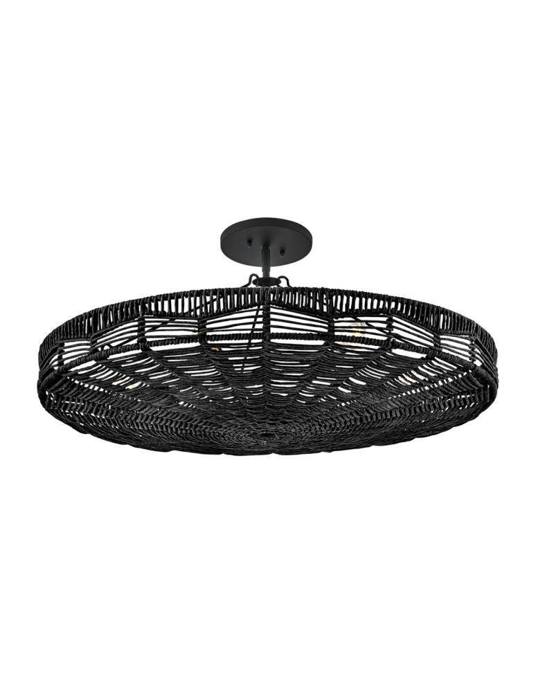 Quintiesse Lampa wisząca Ophelia 6 źródeł światła Czarny Elstead Lighting QN-OPHELIA-6P-BK-BK