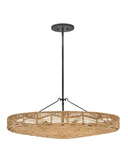Quintiesse Lampa wisząca Ophelia 6 źródeł światła Czarny, karmelowy beż Elstead Lighting QN-OPHELIA-6P-BK-CAM