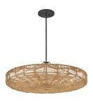 Quintiesse Lampa wisząca Ophelia 6 źródeł światła Czarny, karmelowy beż Elstead Lighting QN-OPHELIA-6P-BK-CAM