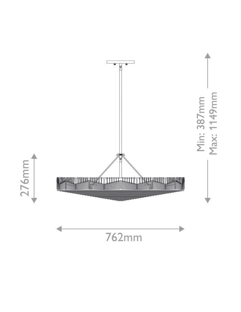 Quintiesse Lampa wisząca Ophelia 6 źródeł światła Czarny, karmelowy beż Elstead Lighting QN-OPHELIA-6P-BK-CAM